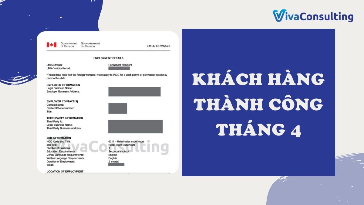Chúc mừng các khách hàng thành công tháng 04/2021