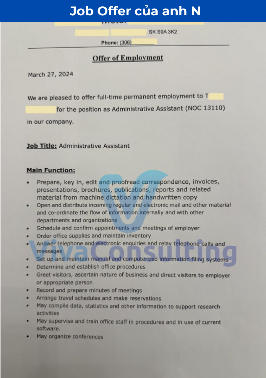 Job Offer Canada