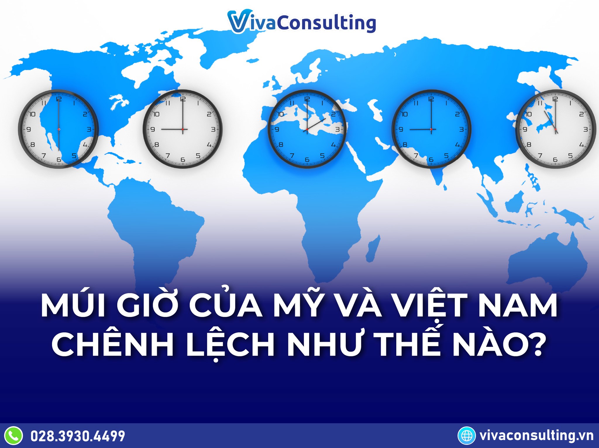 Múi giờ của Mỹ và Việt Nam chênh lệch thế nào