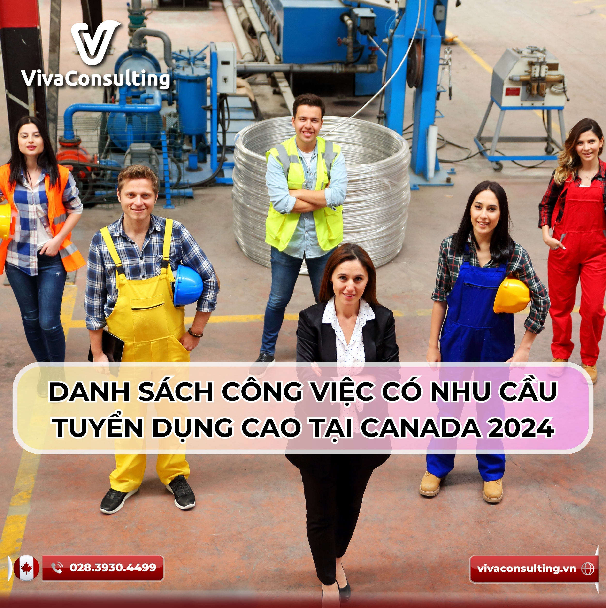 DANH SÁCH CÔNG VIỆC CÓ NHU CẦU TUYỂN DỤNG CAO TẠI CANADA 2024