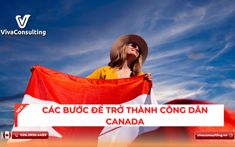 CÁC BƯỚC ĐỂ TRỞ THÀNH CÔNG DÂN CANADA