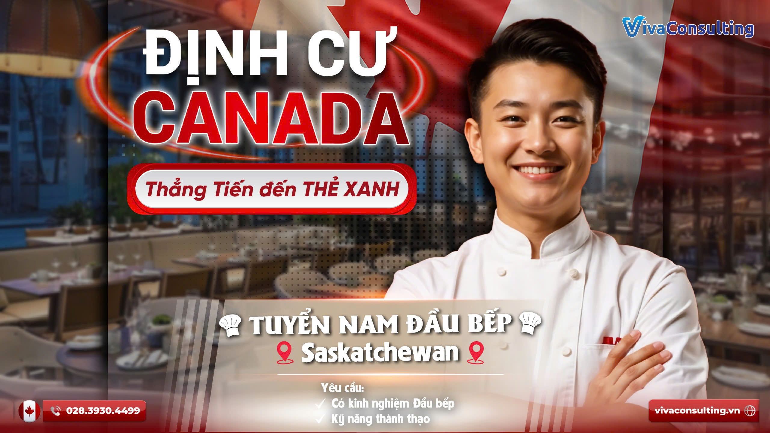 đầu bếp định cư canada