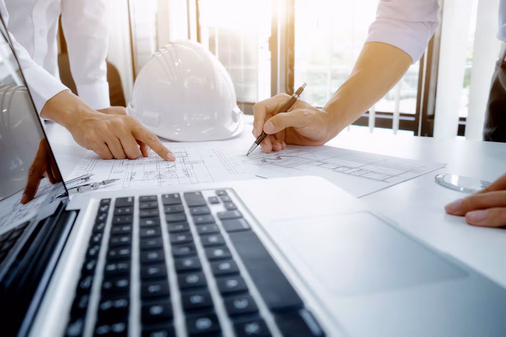 engineer meeting architectural project working with partner 1421 70
