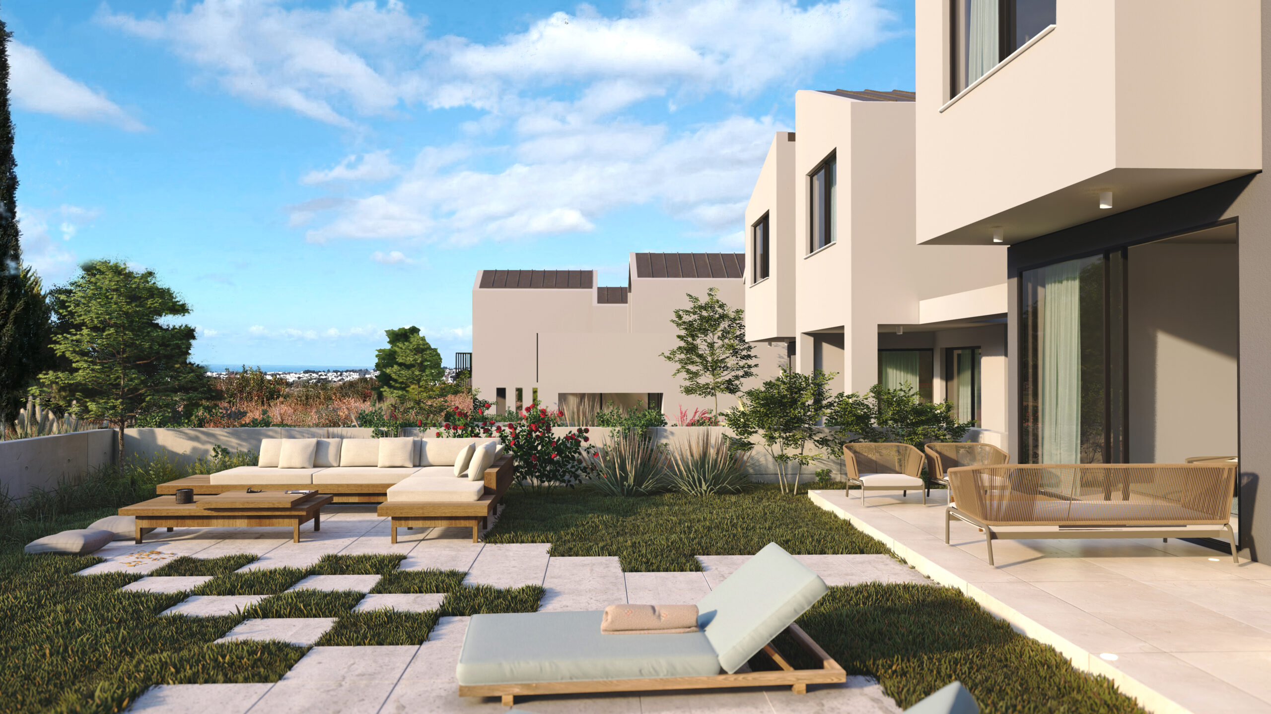 Konia Park 3 CGI VILLA 4 garden 2 scaled